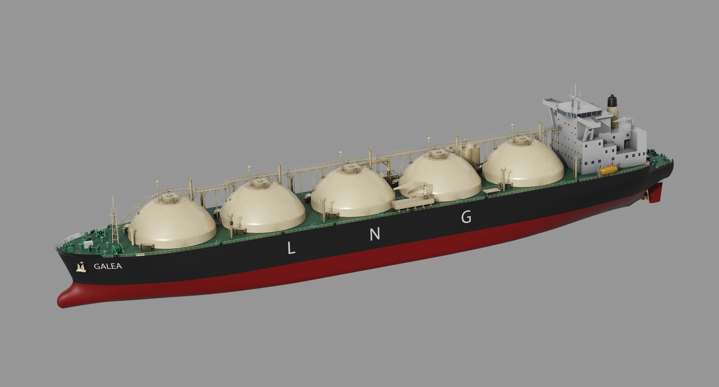 LNG tanker 3d illustration