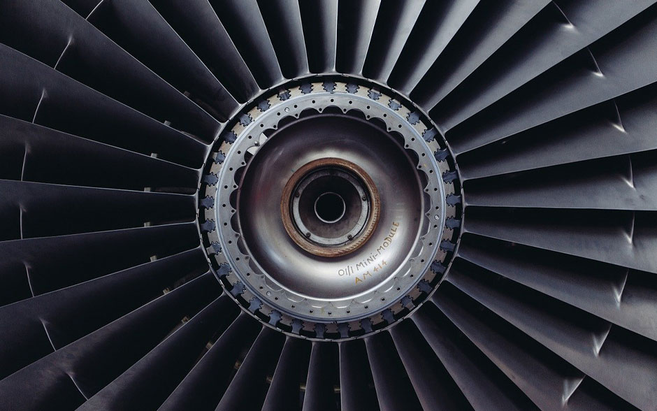 photo of turbine blade