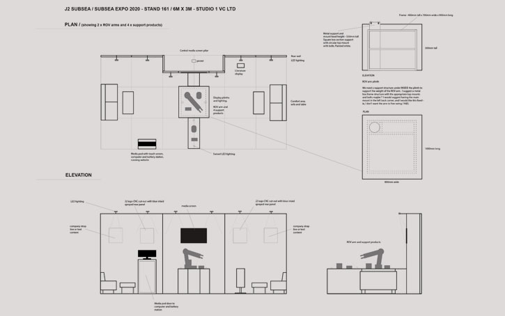 exhibition stand engineering drawing