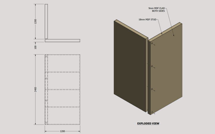 panel engineering drawing