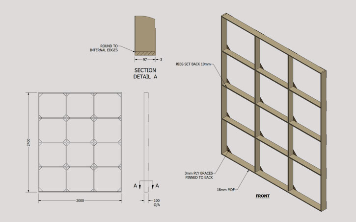 exhibition build drawings