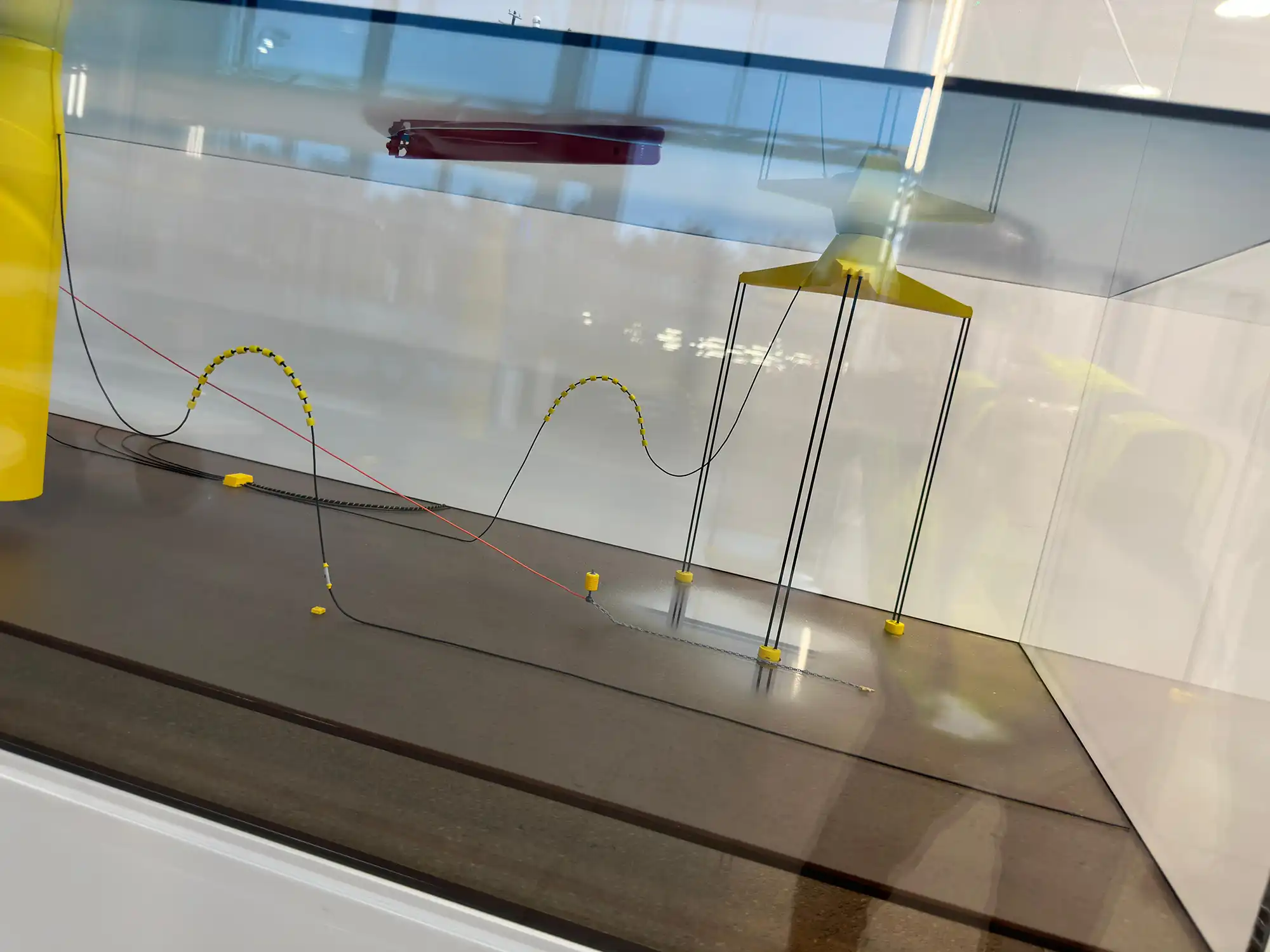 subsea renewable energy model making display