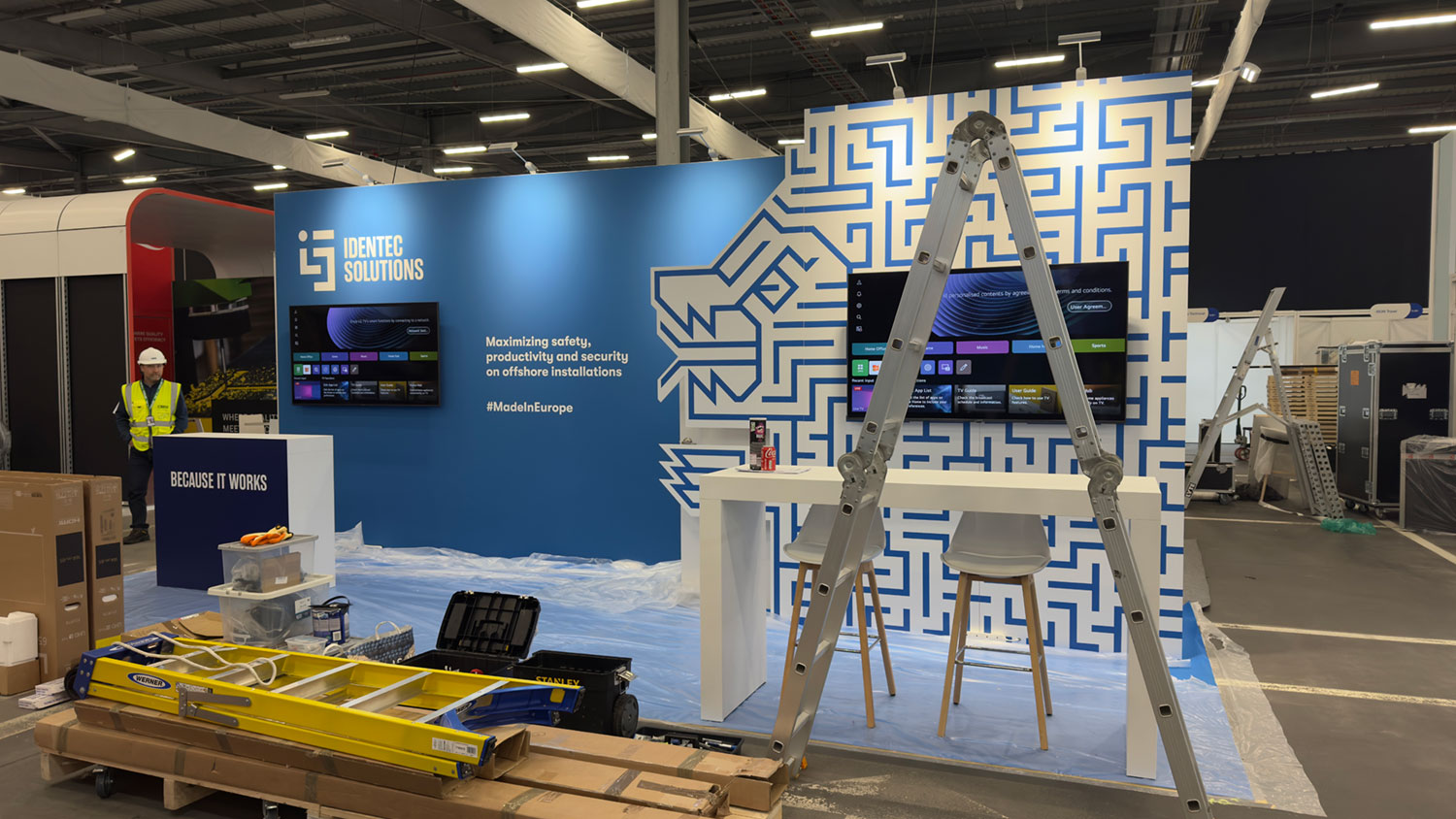 Exhibition build up, inspection and quality assurance