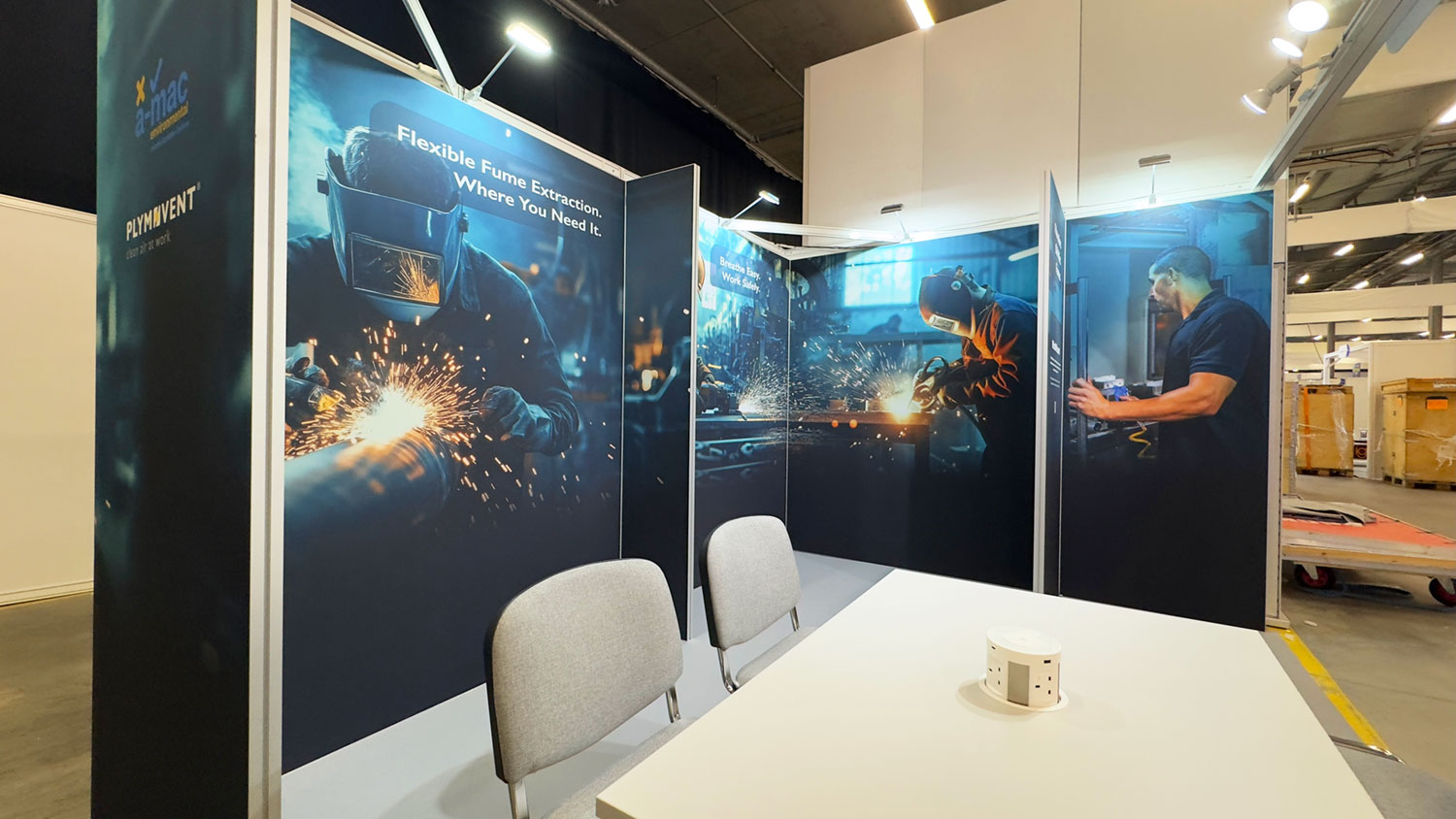 Fabric backdrop panels