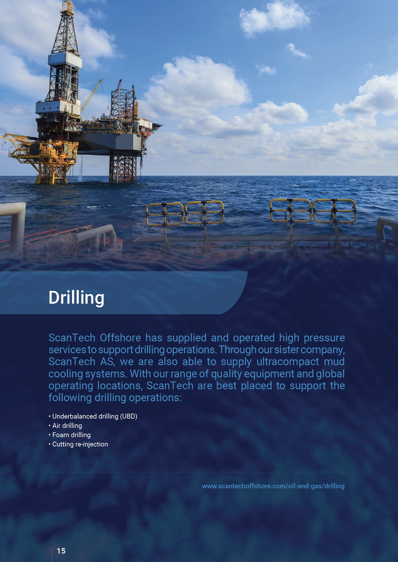 Brochure page on Drilling