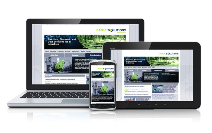 cable solutions website design