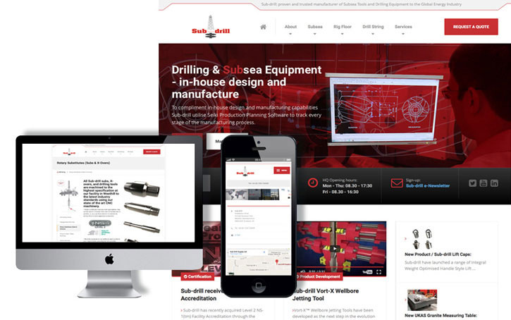 sub-drill Ltd website concept