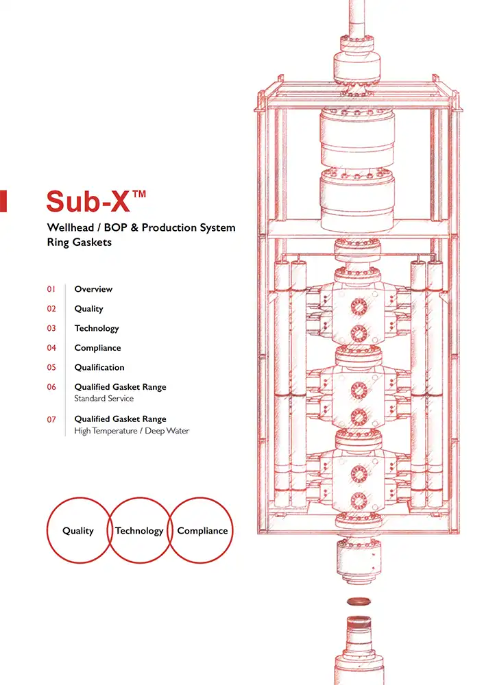 Sub-X Subsea Gasket - brochure index page