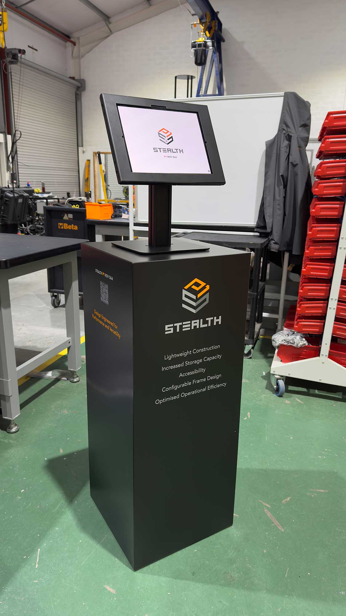 STEALTH-P1 media hub at Tool Tec's workshop
